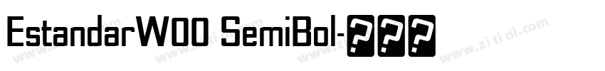 EstandarW00 SemiBol字体转换